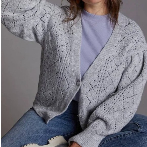 Anthropologie Sweaters - New with Tags! Anthropologie Pointelle Cardigan 2x